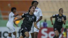 Annete Vázquez, en el festejo contra TyT