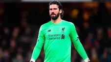 Alisson Becker, en un partido con el Liverpool