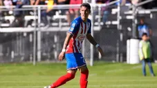 Chicote en un partido de pretemporada