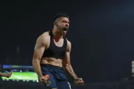 Henry Martín en festejo