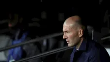 Zinedine Zidane durante un partido del Real Madrid
