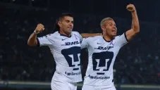 Barrera y Malcorra durante un festejo de gol