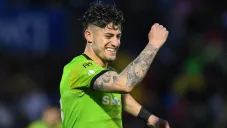 Ángelo Sagal festejando un gol con Juárez