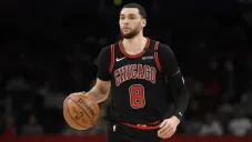 Zachary LaVine, durante un juego de los Bulls