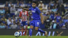 Pol Fernández durante un partido con Cruz Azul