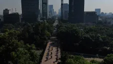 Vista panorámica del Bosque de Chapultepec y Paseo de la Reforma
