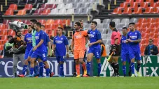 Jugadores de Cruz Azul tras el juego contra América