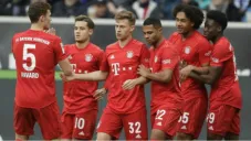 Jugadores del Bayern celebrando una anotación