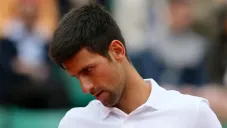 Novak Djokovic se lamenta tras un partido