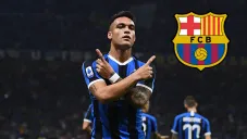 Lautaro, en festejo con Inter