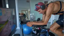 El Campeón Olímpico en la etapa de ciclismo