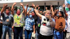 Personal médico protesta en las calles de la CDMX
