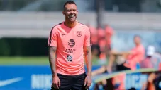 Jérémy Ménez durante un entrenamiento con América