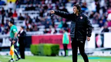 Gustavo Costas, durante un juego de La Academia