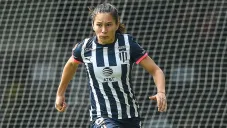 Desirée Monsiváis, en un juego con Rayadas