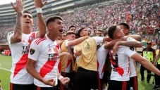 River Plate en festejo de gol