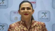Ana Guevara en evento de la Conade