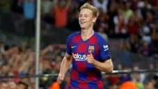 Frankie de Jong en acción con Barcelona