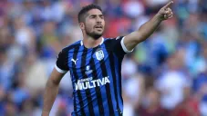 Jair Pereira durante un duelo con Querétaro