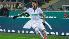 Carlos Salcedo durante su paso por la Fiorentina