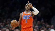 Chris Paul durante un juego del Thunder