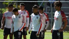 Jugadores de Chivas en un entrenamiento
