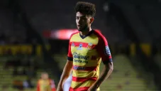 César Huerta durante un partido de Morelia