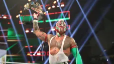 Rey Mysterio previo a una lucha de la WWE