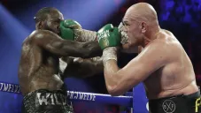 Tyson Fury en la pelea contra Deontay Wilder