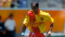 Fantasma Figueroa, durante un juego con Morelia