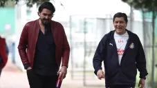 Amaury Vergara junto a Luis Fernando Tena