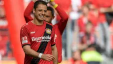 Javier Hernández feliz tras triunfo con el Leverkusen