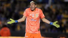 Nahuel Guzmán durante un partido de Tigres