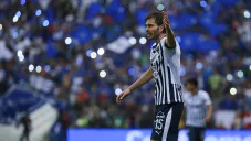 José María Basanta en un partido con Rayados