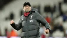 Jürgen Klopp celebra una anotación del Liverpool