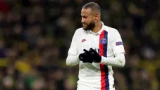 Neymar durante un partido con el PSG