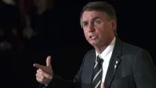 Jair Bolsonaro, durante un evento