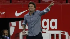 Rubi, técnico del Betis, en el Derbi