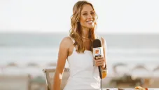 Vanessa Huppenkothen durante un evento