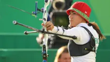 Alejandra Valencia en práctica