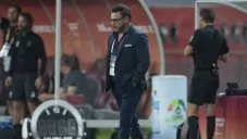 Antonio Mohamed en el partido entre Rayados y Liverpool