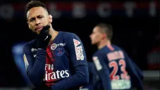 Neymar en celebración con el PSG