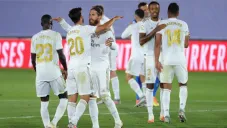 Real Madrid en festejo de gol