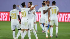 Real Madrid en festejo de gol