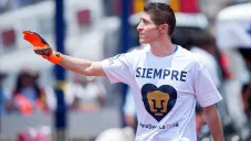 Pikolín portero, durante un juego de Pumas