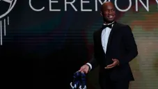 Didier Drogba durante una reunión de FIFA