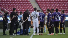 Jugadores de Mazatlán en un partido de Copa por México