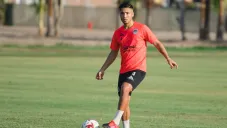Nicolás Díaz en entrenamiento