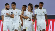 Real Madrid en celebración de gol