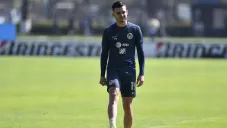 Benedetti en entrenamiento en Coapa